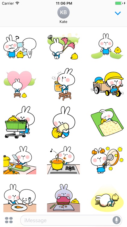 The Bunny Brat Apron Stickers