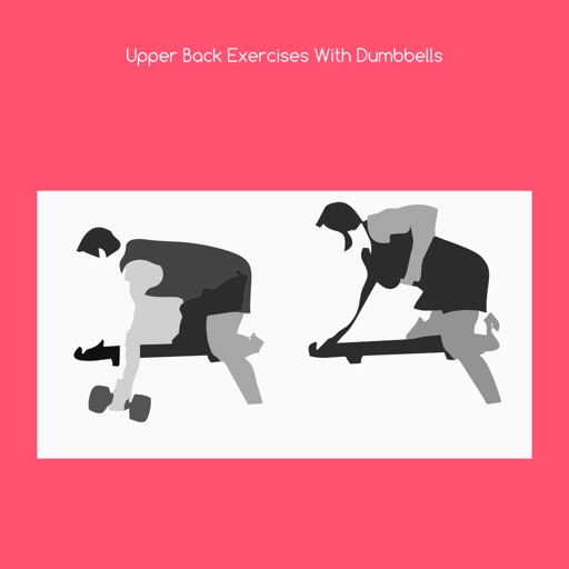 Upper back exercises with dumbbells icon