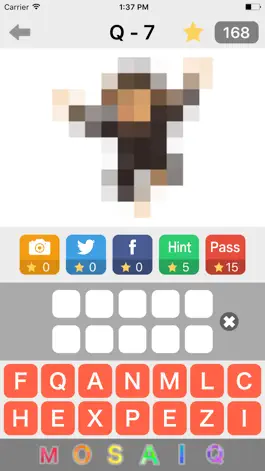 Game screenshot Mosaic Quiz - guess the word of pixelated images apk