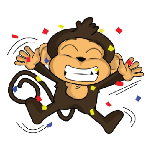Super funny and cute monkey set 2 icon