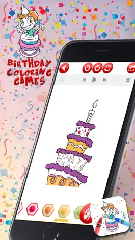 Game screenshot Birthday Coloring Games mod apk