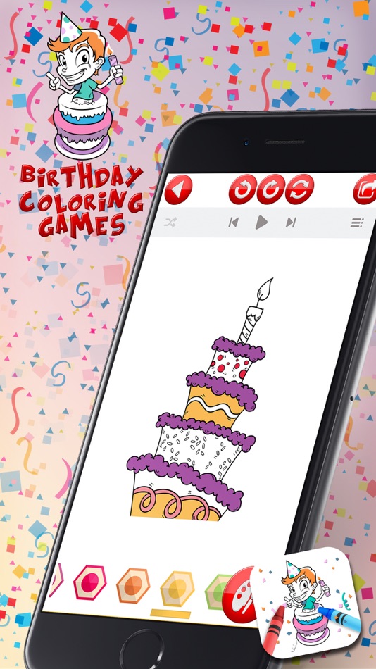 Birthday Coloring Games - 1.0 - (iOS)