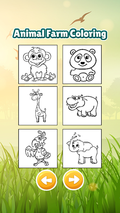 Screenshot #2 pour Animal in farm coloring book games for kids