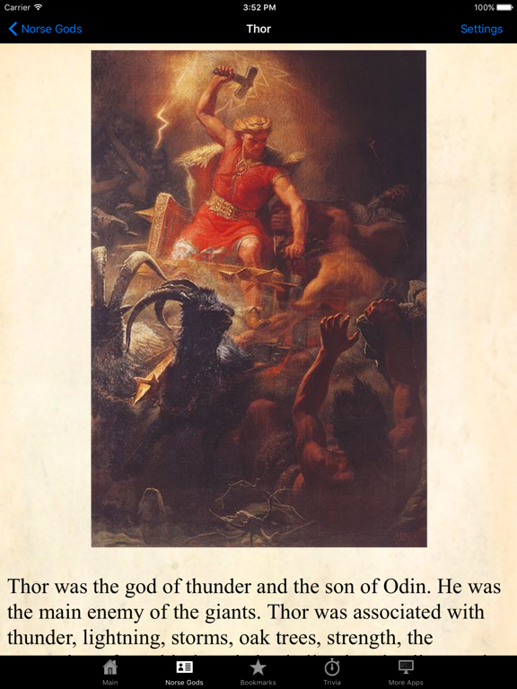 Screenshot #2 for Norse Gods & Mythology Pocket Reference