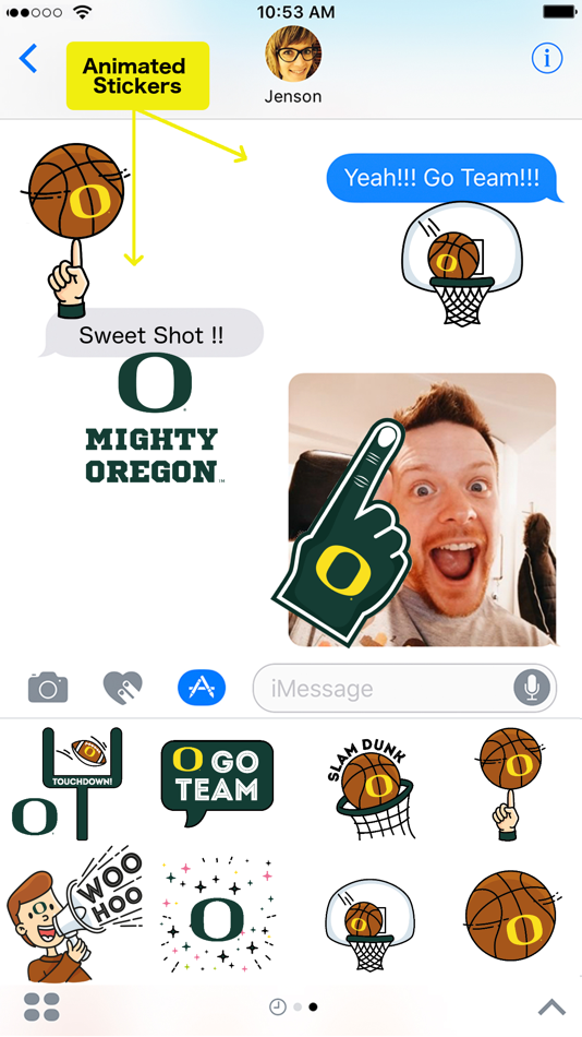 Oregon Ducks Animated Emojis - 3.0 - (iOS)