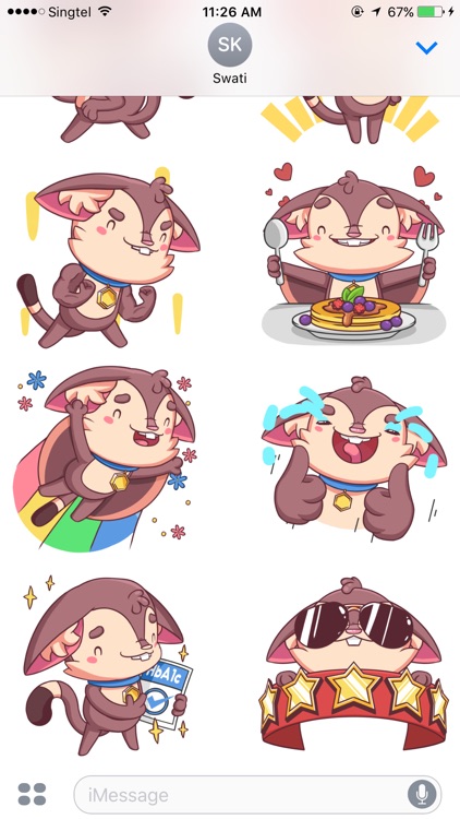 Aldrich the Sugar Glider: Stickers by GlycoLeap