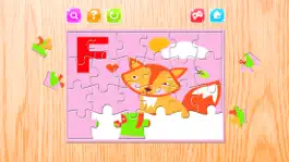 Game screenshot Alphabet  A-Z Animals Jigsaw Puzzles for kids hack