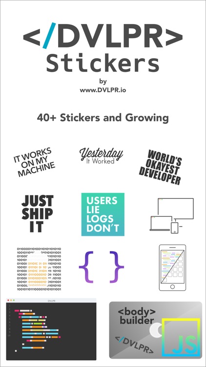 DVLPR Stickers - Stickers for Programmers
