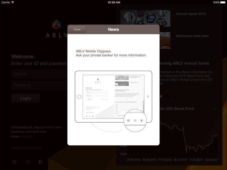 ABLV Internetbank for iPad