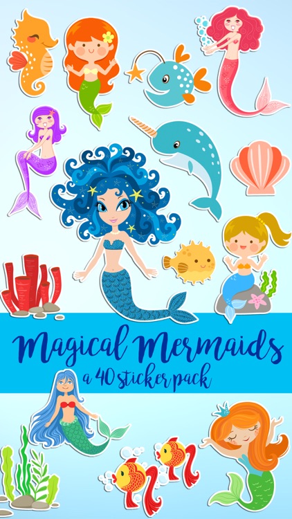 Magical Mermaids & Under Sea Friends Sticker Pack