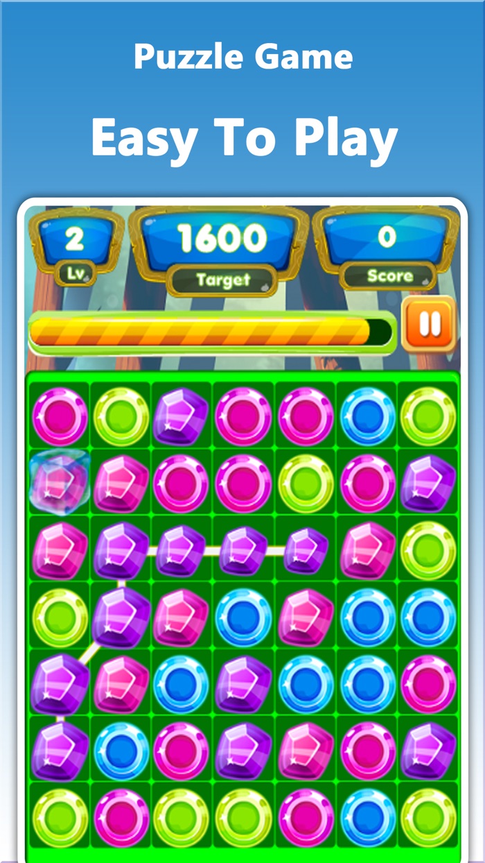 Gems Dash Match3 - Fun Puzzle World Game