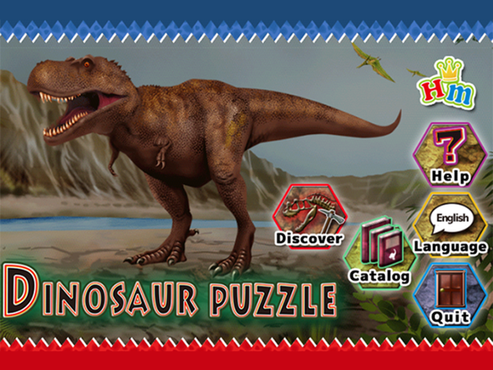 Dinosaur Puzzle iPad screenshot