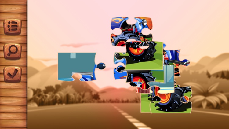 Monster Truck jigsaw puzzles games for kids