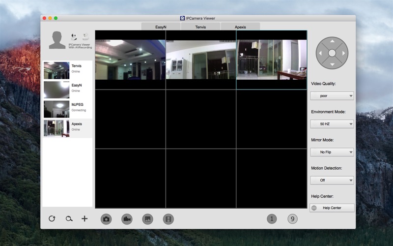 Screenshot #2 pour IPCamViewerLite- P2P H.264/MJPEG  AV Recording