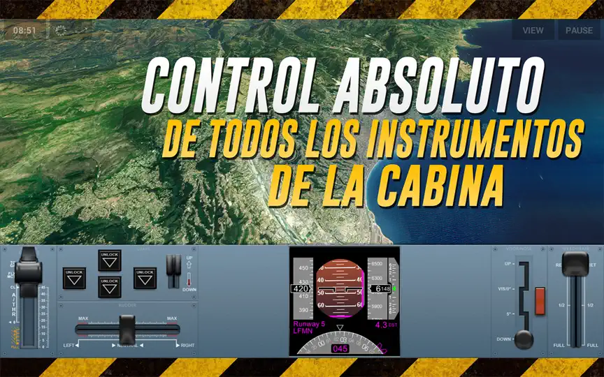 Captura de pantalla de Extreme Landings en iPhone 5