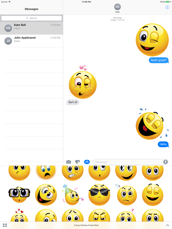 Screenshot #4 pour Funny Smiley Emoji Pack