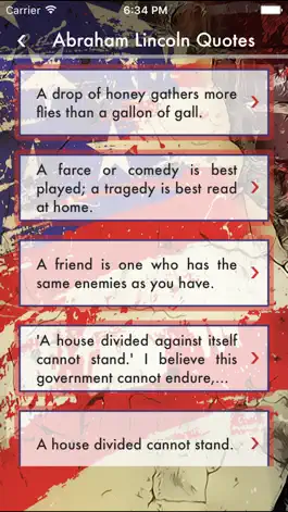 Game screenshot Abraham Lincoln Quotes & Pandora Quotation Sharing hack