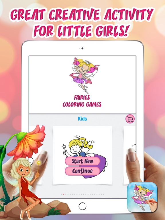 Screenshot #4 pour Jeux de Coloriage Fées