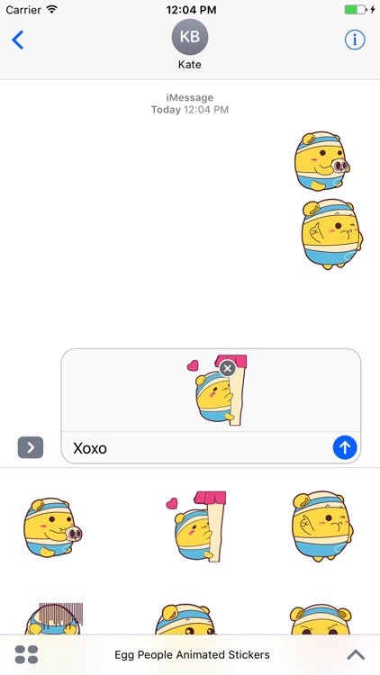 Egg People Animated Stickers For iMessage