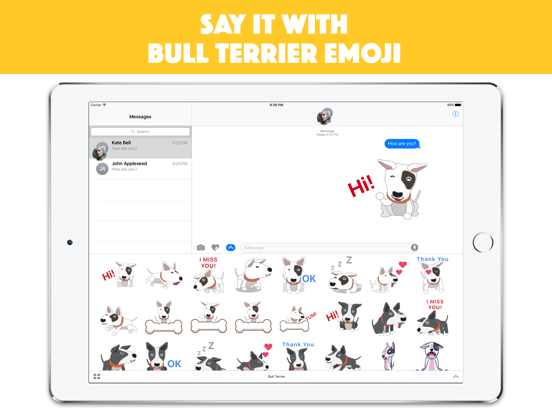 Screenshot #5 pour Bull Terrier Emoji Keyboard