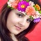 Flowers Crown allows you to enhance your pictures by adding decorative flower crowns