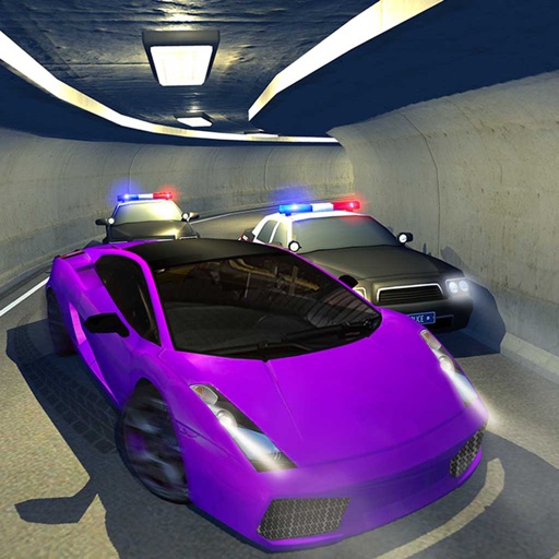 Police Car Escape 3D: Night Mode Racing Chase Game Icon