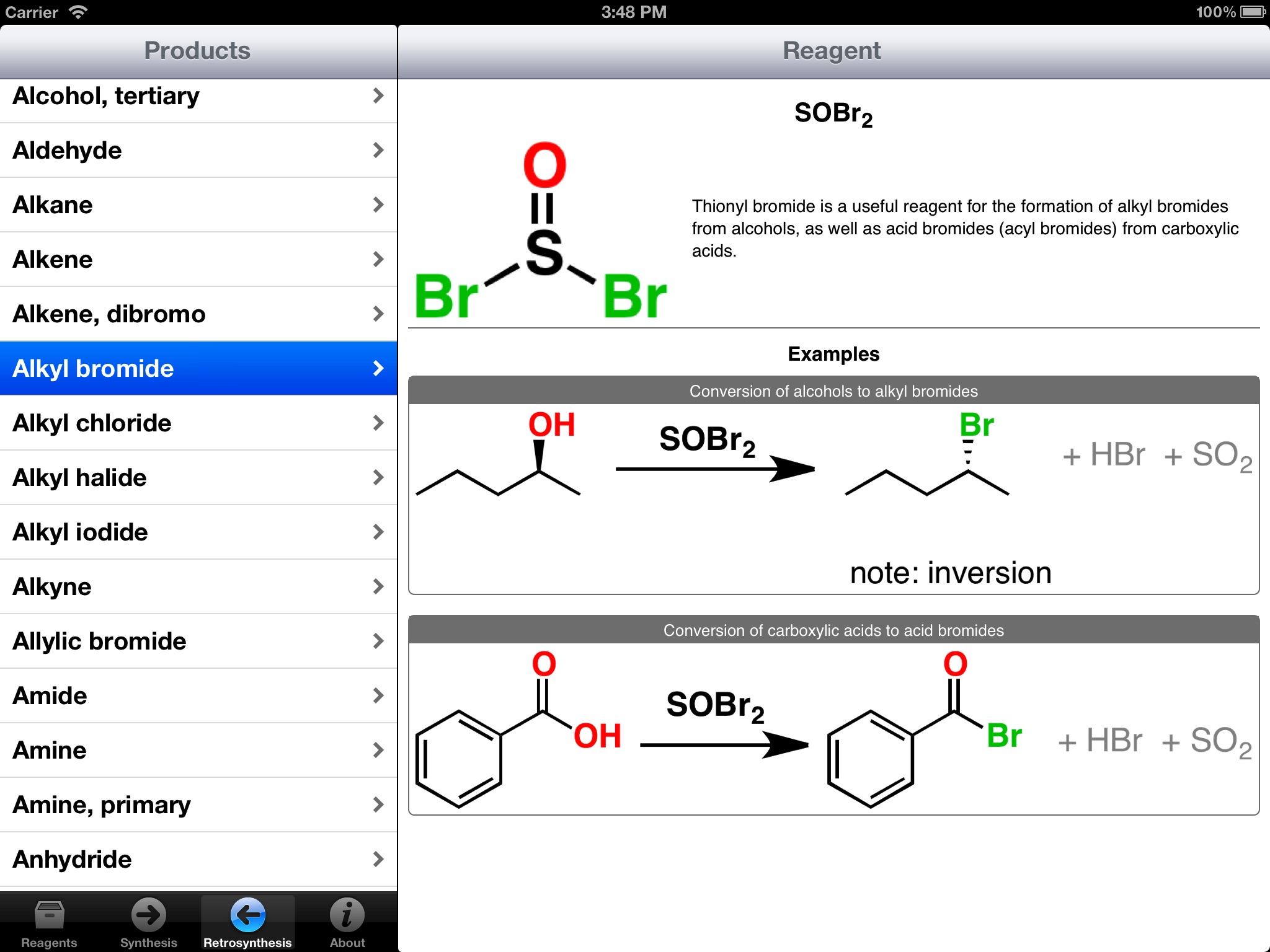Reagents screenshot 2