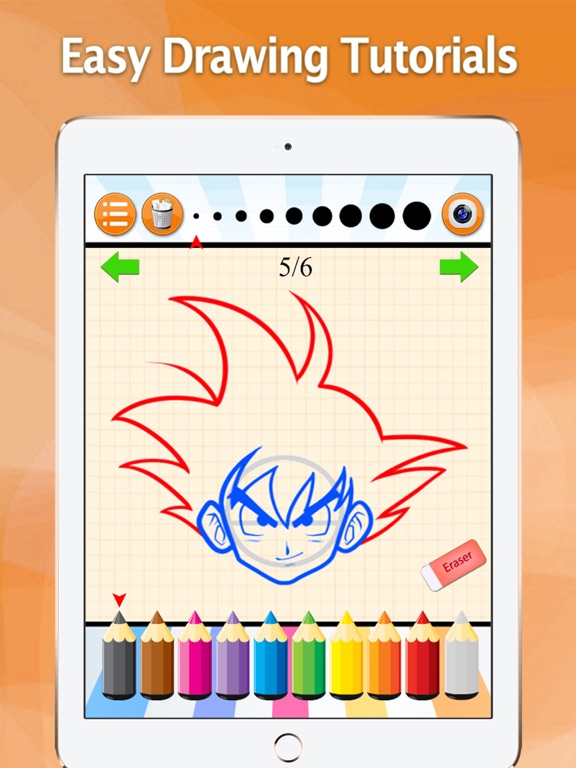 Screenshot #4 pour How to Draw for Dragon Ball Z Drawing and Coloring
