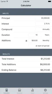 cic lite - compound interest calculator iphone images 1