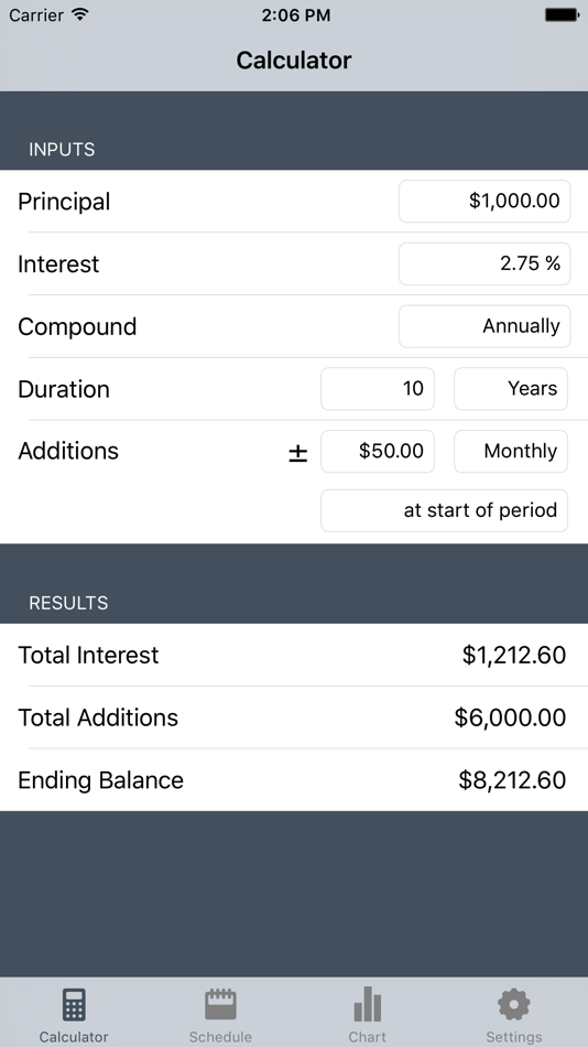 Cic Lite - Compound Interest Calculator - 2.0 - (iOS)