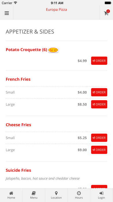 Screenshot #2 pour Europa Pizza Online Ordering