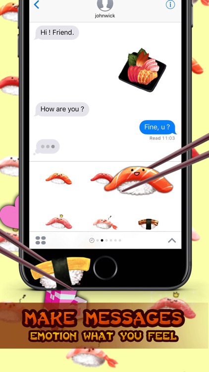Japanese Food Stickers for iMessage