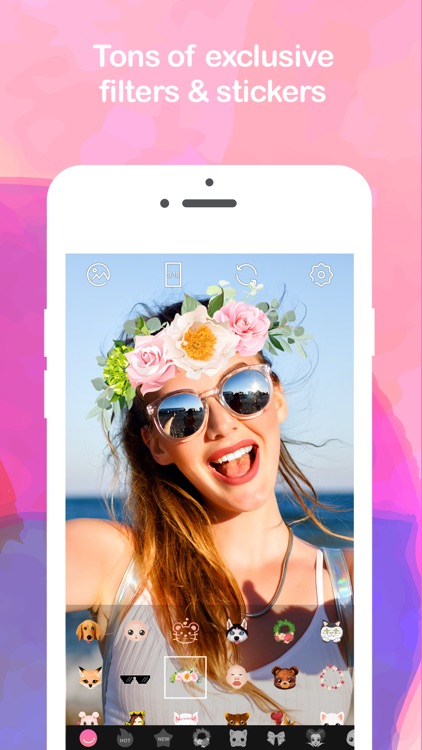 CamCam - Selfie Camera, Face Filters, Photo Editor screenshot-0