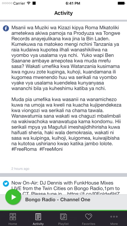 Bongo Radio - Channel One