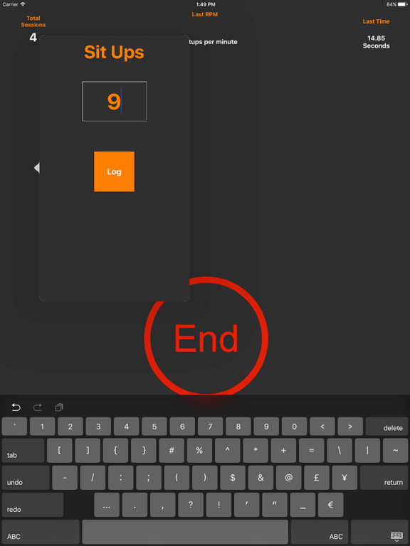 Screenshot #6 pour Crunch Time:Situp Logger