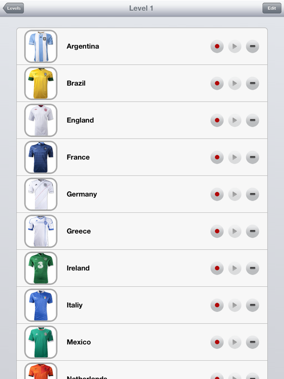 Football Kits & Logo Quiz iPad screenshot