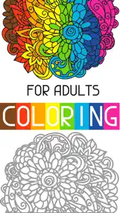 adult color anti stress therapy coloring book screenshot #1 for iPhone