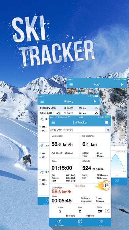 EXA Ski Tracker