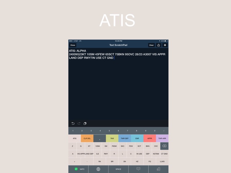 FFKeyboard - An Aviation Keyboard for ForeFlight