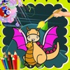 Colouring Game for kids  Dragon