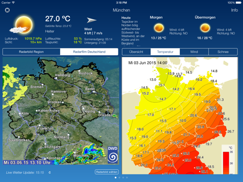 Das Wetter in Deutschland HD screenshot 2