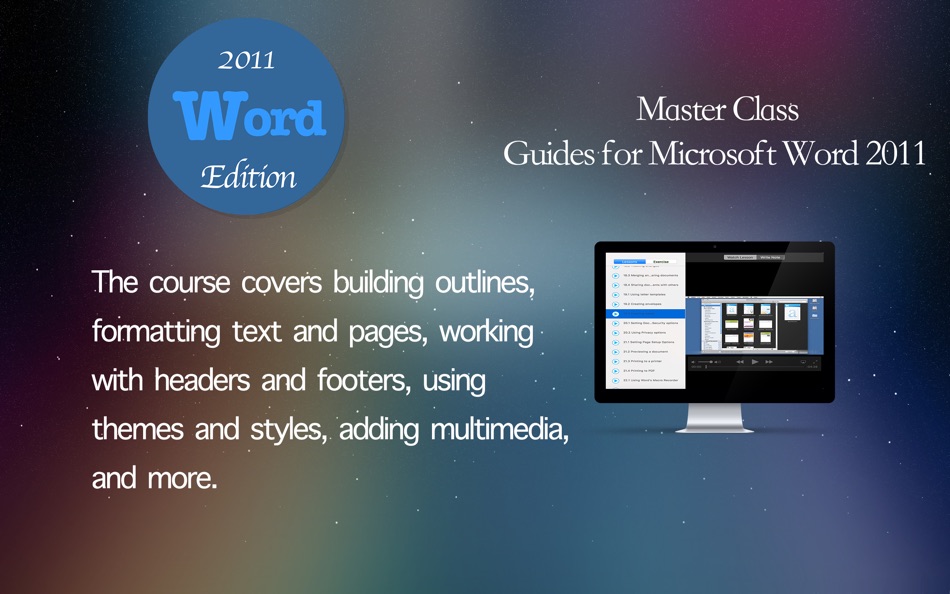 #4. Master Class - Guides for Microsoft Word 2011 (macOS) 由: xin jin