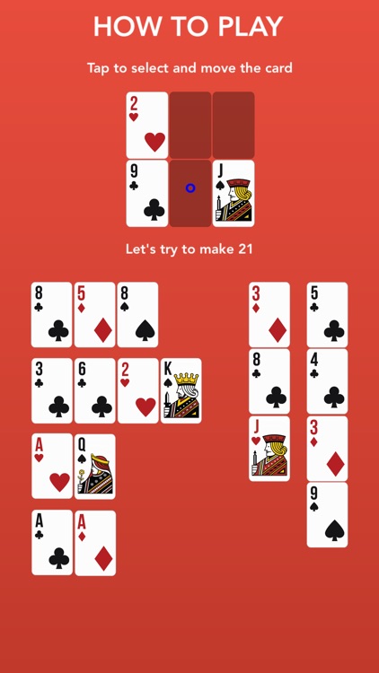 Make 21 - Blackjack puzzle game