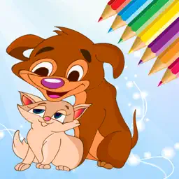 Dog & Cat Coloring Book - All In 1 Animals Drawing app icon