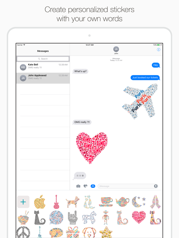 Screenshot #5 pour Text Mess - turn your messages into art