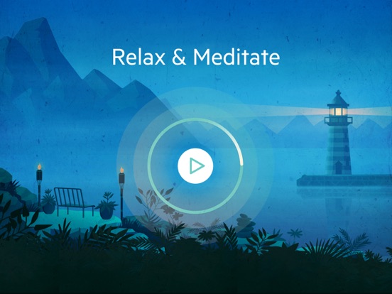 Relax Meditation P: Mindfulness Sounds White Noise iPad app afbeelding 1