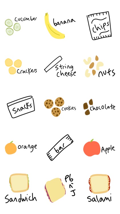 Lunch note sticker - mom pic stickers for iMessage screenshot-3