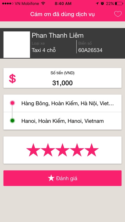 FCLASS gọi xe screenshot-4