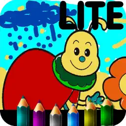Coloring book for little girls. HD Lite app icon