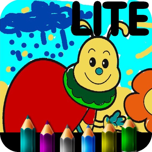Coloring book for little girls. HD Lite app icon